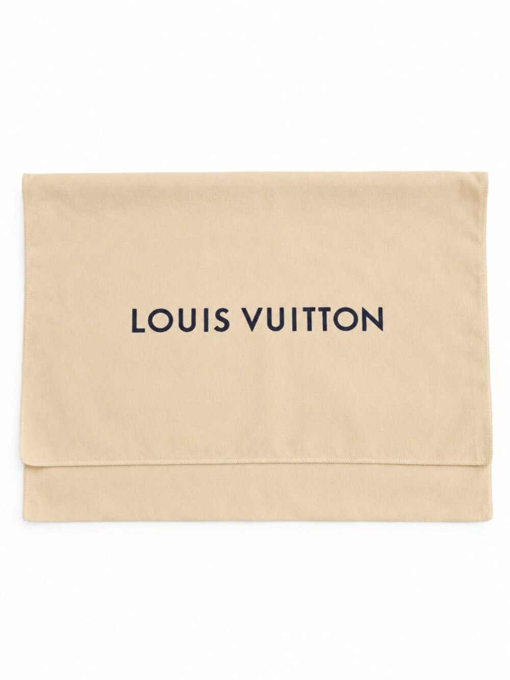 Louis Vuitton Beige Envelope Style Dust Bag Storage Cover 18" x 13"